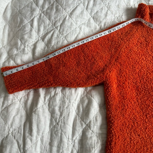 Land of Distraction Willie Oversized Sweater in Orange Cowl Turtleneck Large - Picture 5 of 11